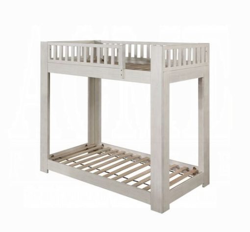 Acme Cedro Weathered White Twin/Twin Bunk Bed - Image 2