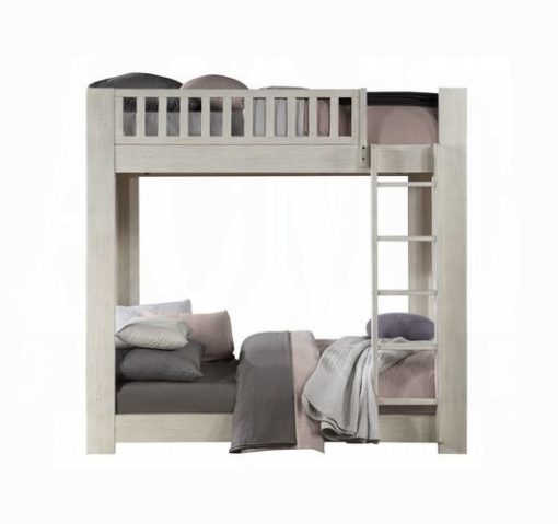 Acme Cedro Weathered White Twin/Twin Bunk Bed - Image 3