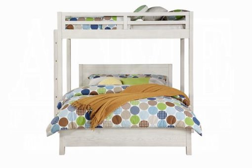 Acme Celerina Weathered White Queen Bed - Image 3