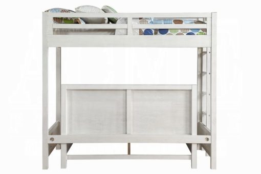Acme Celerina Weathered White Queen Bed - Image 5
