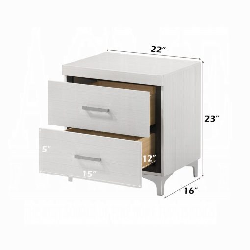 Acme Casilda White Nightstand - Image 8