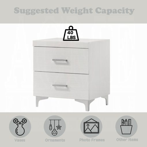 Acme Casilda White Nightstand - Image 9