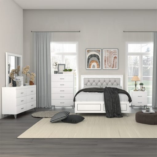 Acme Casilda White Nightstand - Image 7