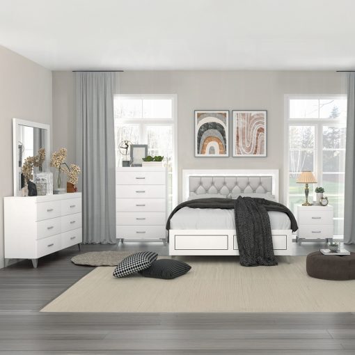 Acme Casilda White Dresser - Image 8