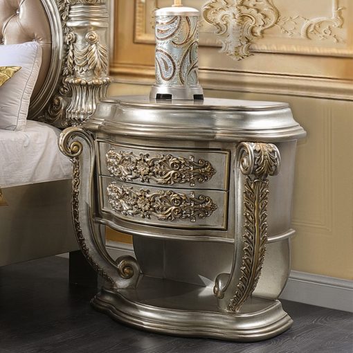 Acme Danae Champagne & Gold Nightstand