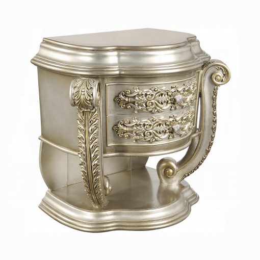 Acme Danae Champagne & Gold Nightstand - Image 2