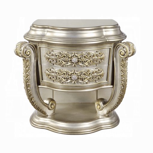 Acme Danae Champagne & Gold Nightstand - Image 3