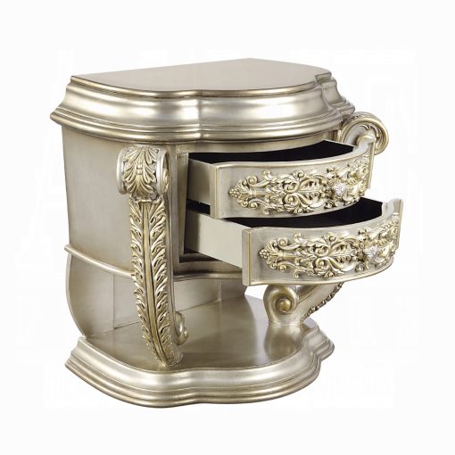 Acme Danae Champagne & Gold Nightstand - Image 4