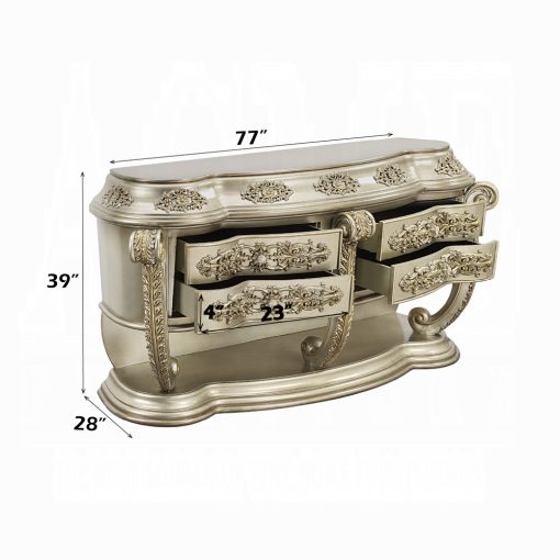 Acme Danae Champagne & Gold Dresser - Image 8