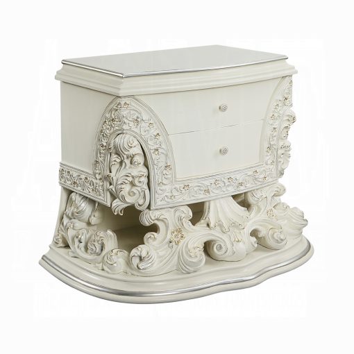 Acme Adara Antique White Nightstand - Image 2