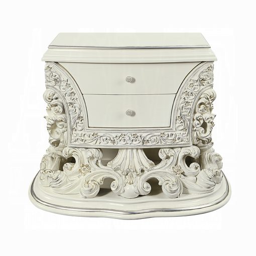 Acme Adara Antique White Nightstand - Image 3