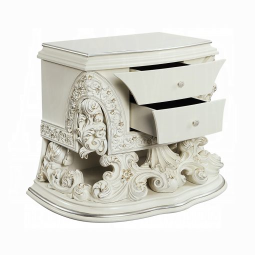 Acme Adara Antique White Nightstand - Image 4