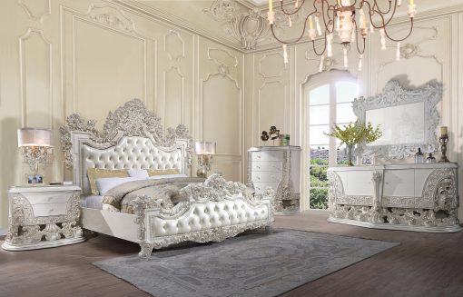 Acme Adara Antique White Nightstand - Image 7