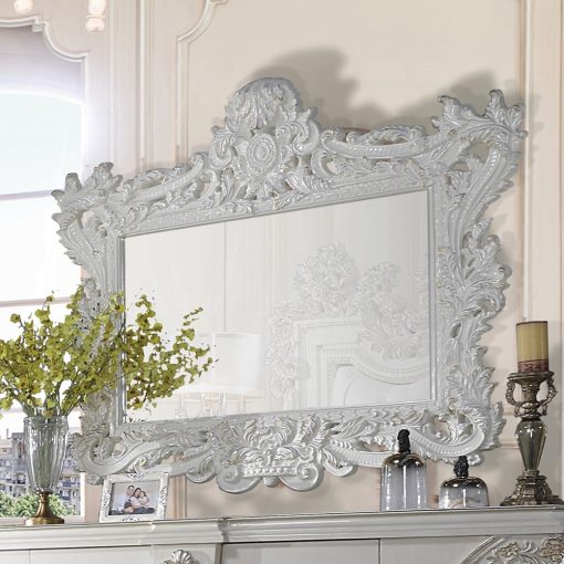 Acme Adara Antique White Mirror