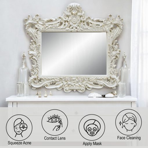Acme Adara Antique White Mirror - Image 4