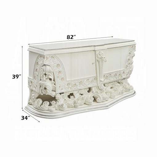 Acme Adara Antique White Dresser - Image 8