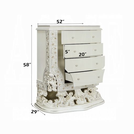 Acme Adara Antique White Chest - Image 7
