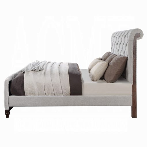 Acme Andria Reclaimed Oak Queen Bed - Image 4