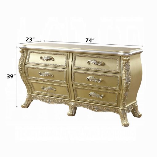 Acme Cabriole Gold Dresser - Image 2