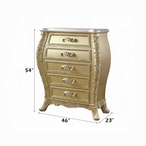 Acme Cabriole Gold Chest - Image 2