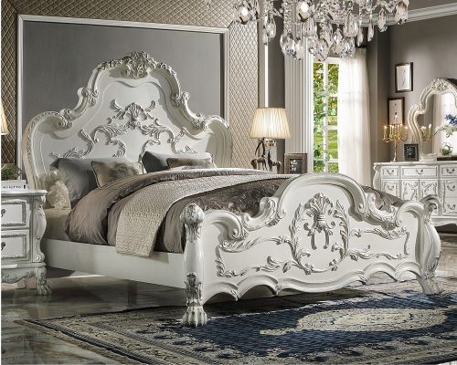 Acme Dresden Bone White Bed