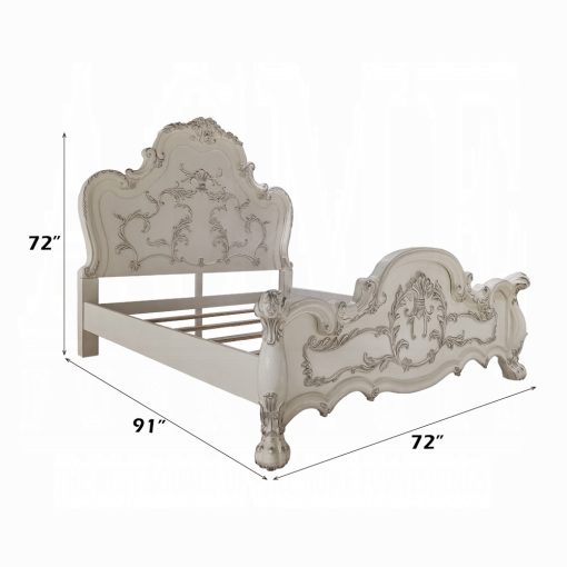 Acme Dresden Bone White Bed - Image 6