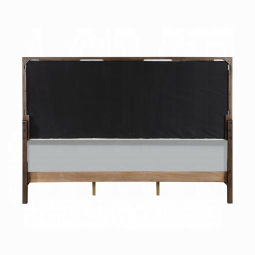Acme Carena Light Gray Fabric & White & Brown Bed - Image 5