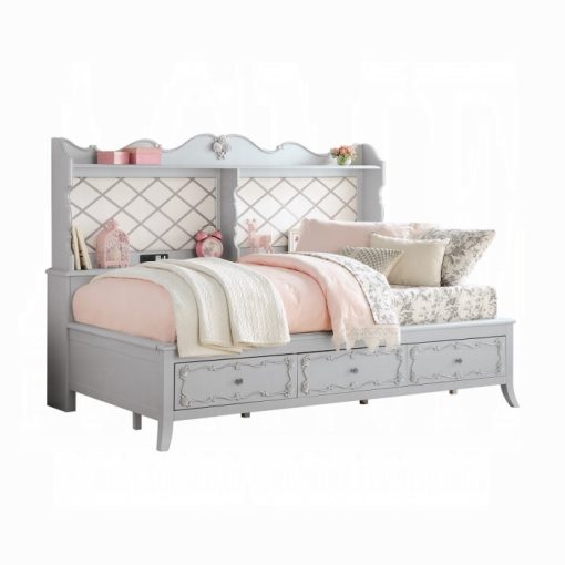 Acme Edalene Gray Daybed with USB Port & Storage (Twin Size) - Image 2
