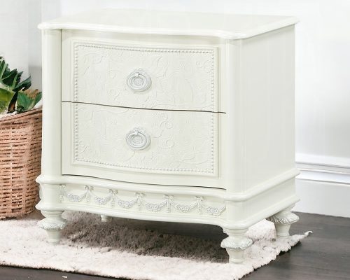 Acme Dorothy Ivory Nightstand with 2 Drawers