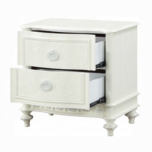 Acme Dorothy Ivory Nightstand with 2 Drawers - Image 4