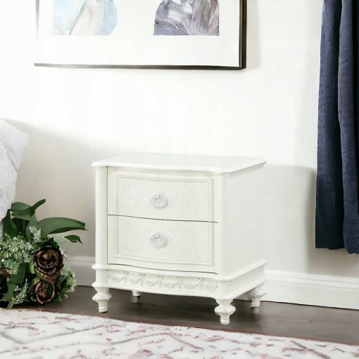 Acme Dorothy Ivory Nightstand with 2 Drawers - Image 6