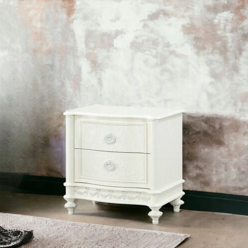 Acme Dorothy Ivory Nightstand with 2 Drawers - Image 7