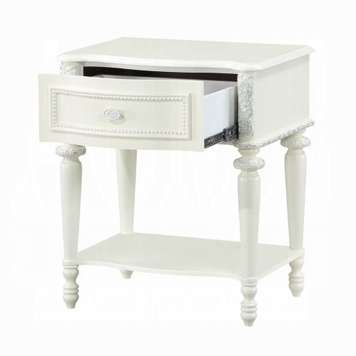 Acme Dorothy Ivory Nightstand with 1 Drawer - Image 5