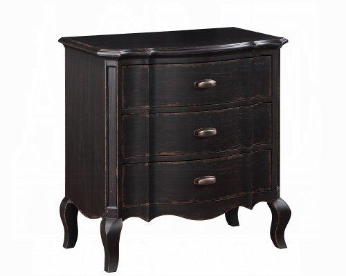 Acme Chelmsford Antique Black Nightstand