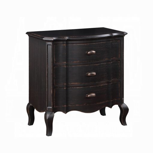 Acme Chelmsford Antique Black Nightstand