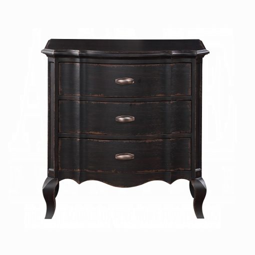 Acme Chelmsford Antique Black Nightstand - Image 3