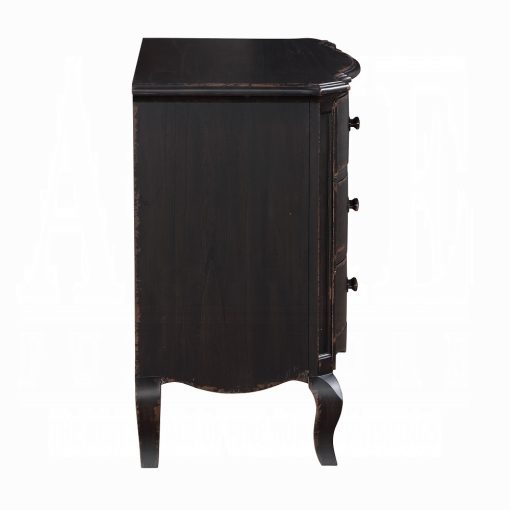 Acme Chelmsford Antique Black Nightstand - Image 4
