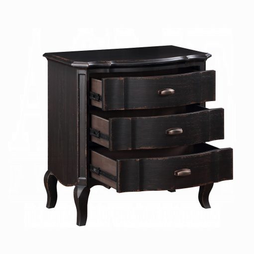 Acme Chelmsford Antique Black Nightstand - Image 6