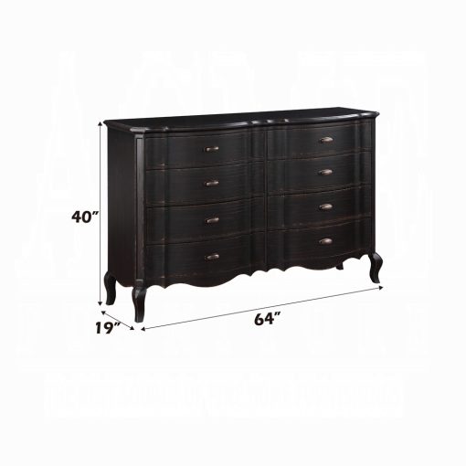 Acme Chelmsford Antique Black Dresser - Image 6