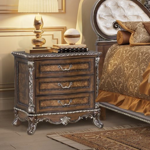 Acme Devany Cherry Nightstand