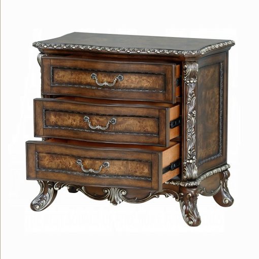 Acme Devany Cherry Nightstand - Image 4