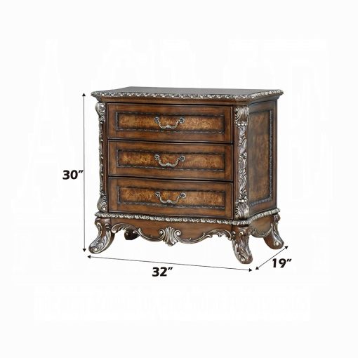 Acme Devany Cherry Nightstand - Image 6