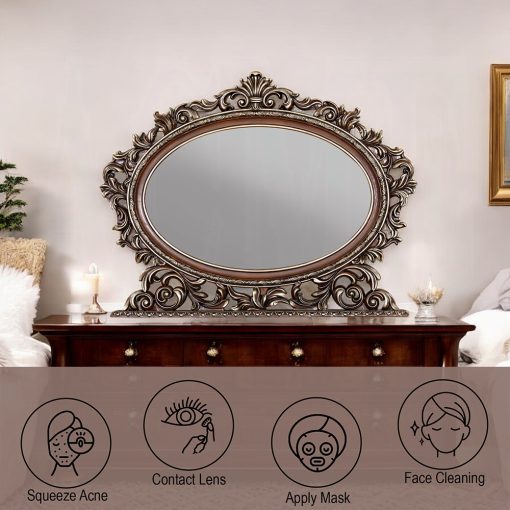 Acme Devany Cherry Oval Mirror - Image 4