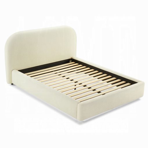 Acme Arden Beige Fabric Bed - Image 2