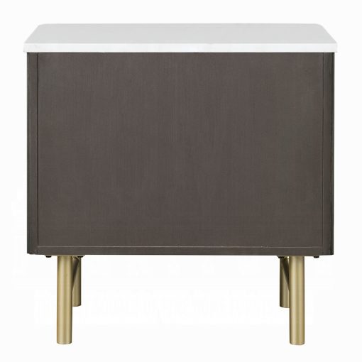 Acme Clayten Marble Top & Espreeso Nightstand - Image 5