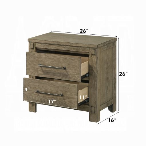 Acme Colton Antique White Oak Nightstand - Image 8