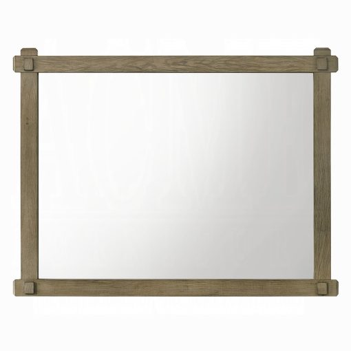 Acme Colton Antique White Oak Mirror - Image 2