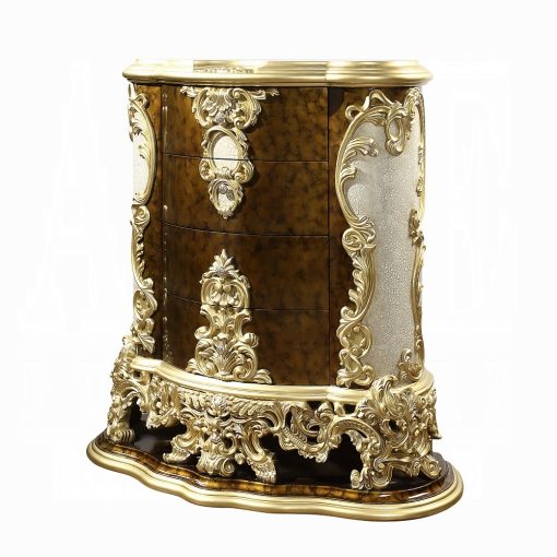 Acme Desiderius Antique Gold & Hand Painted Brown Chest - Image 2