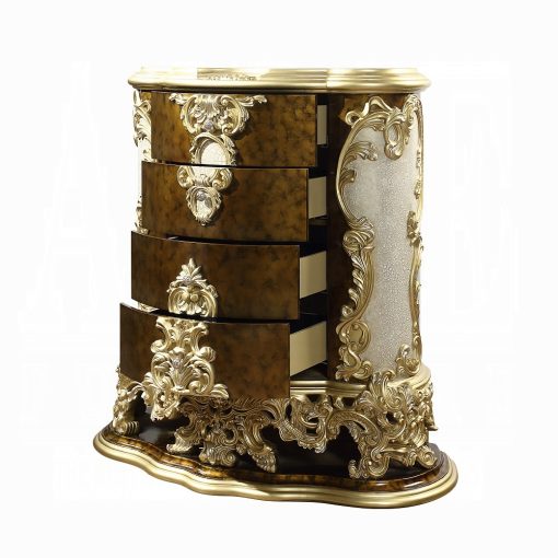 Acme Desiderius Antique Gold & Hand Painted Brown Chest - Image 5