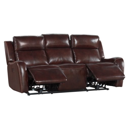 Intercon Wainwright Dual-Power Sofa | Reddish Brown - Image 3